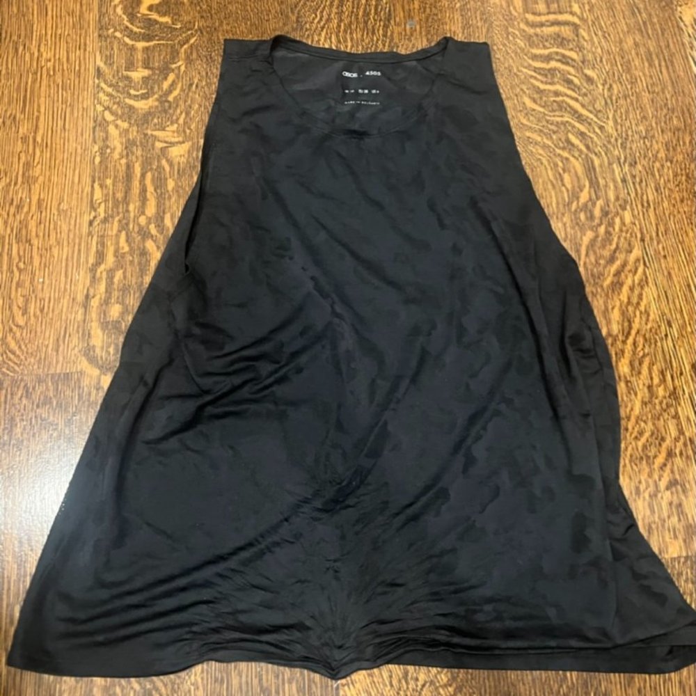 ASOS 4505 Black camouflage Tank Top US 6